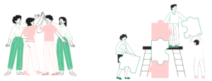 チームでの仕事においてあなたが果たした役割は何ですか？